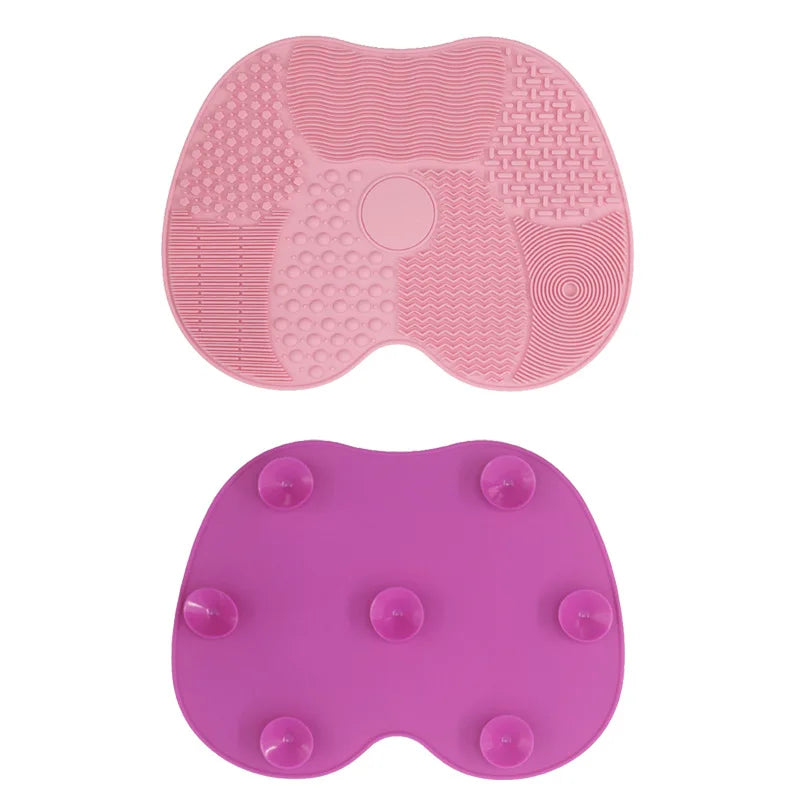 Bandeja de Silicone para Limpeza de Pincéis de Maquiagem